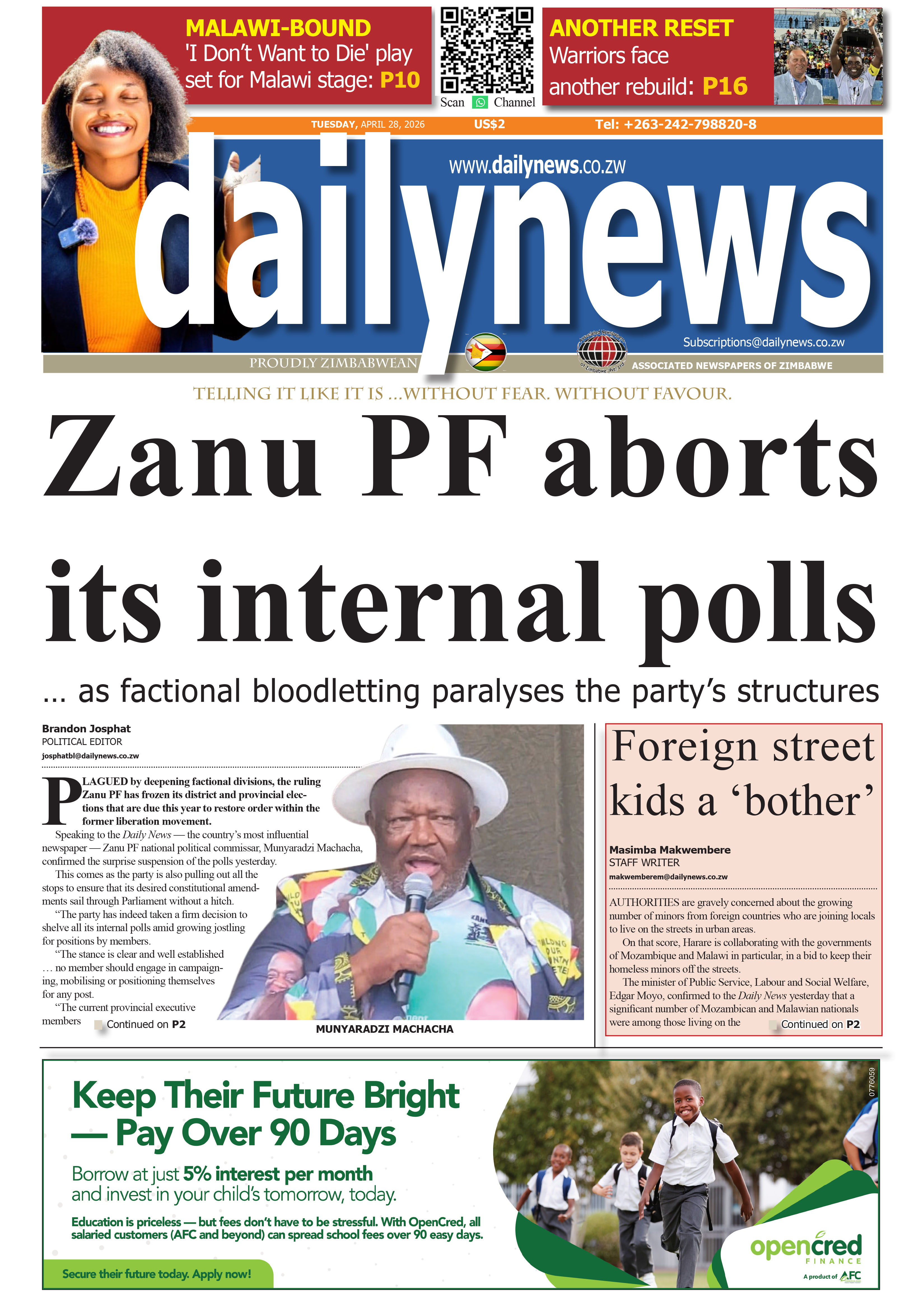 Tuesday 28 April 2026